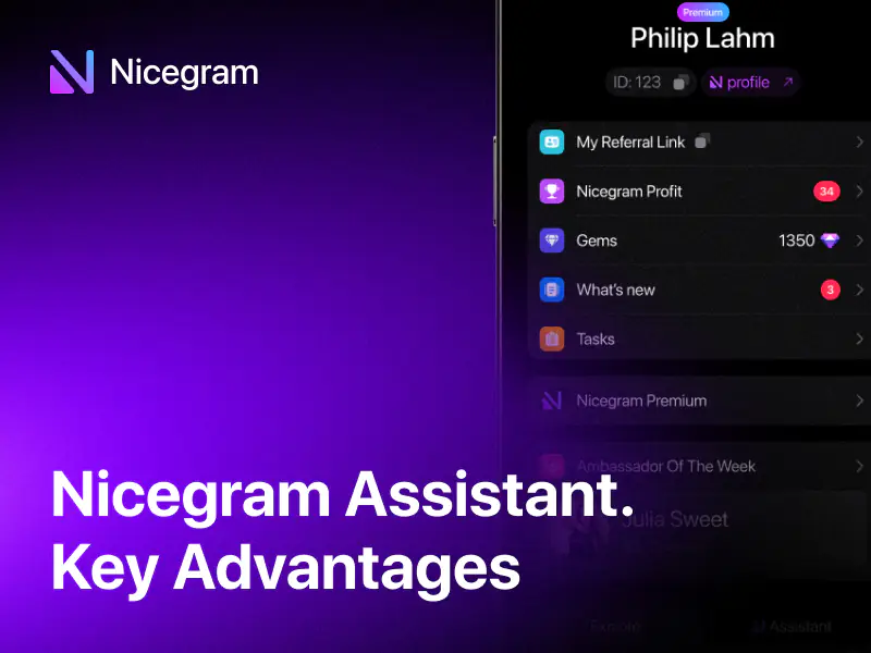 Nicegram Assistant. Key Advantages