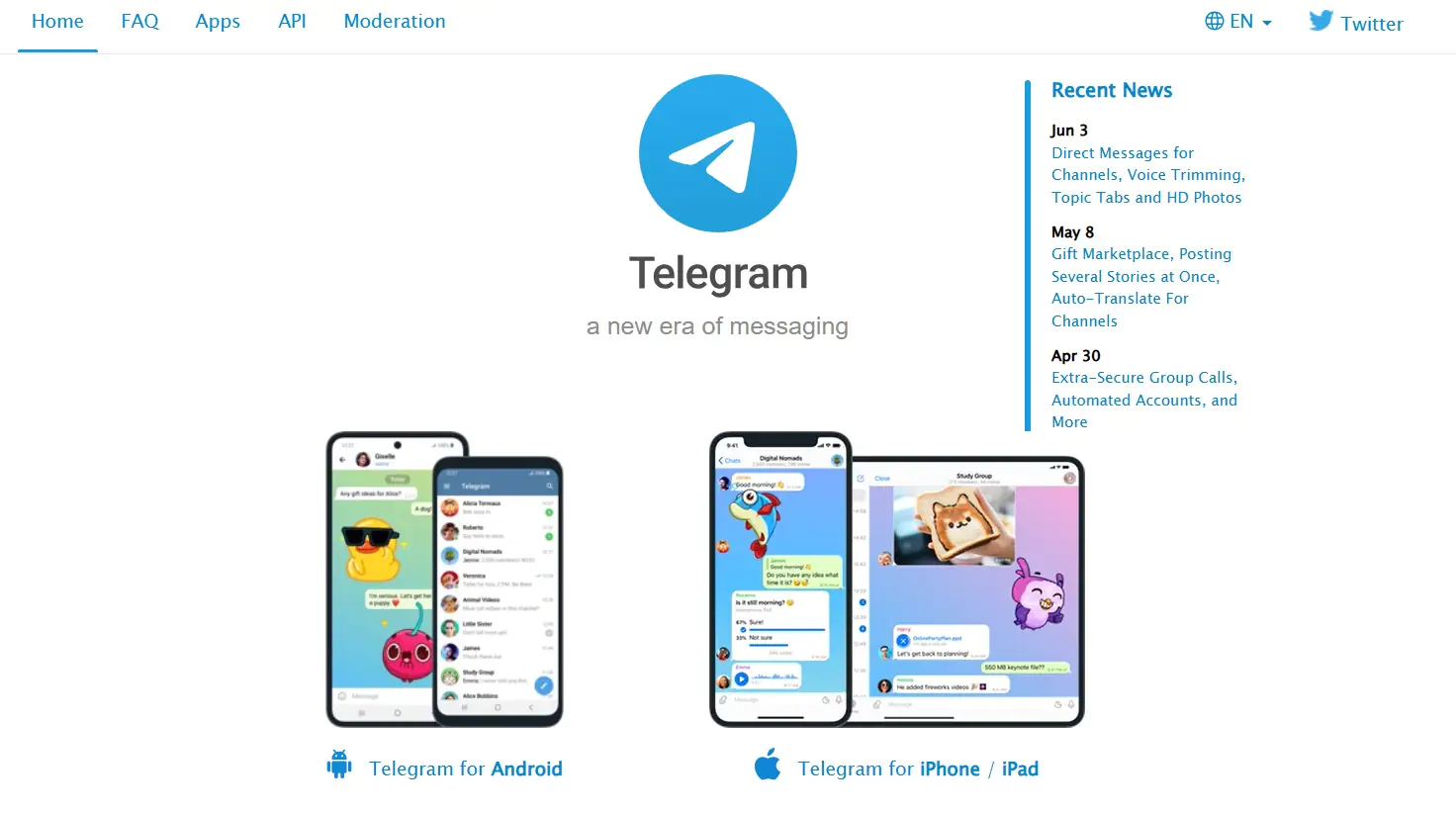 Telegram app official website