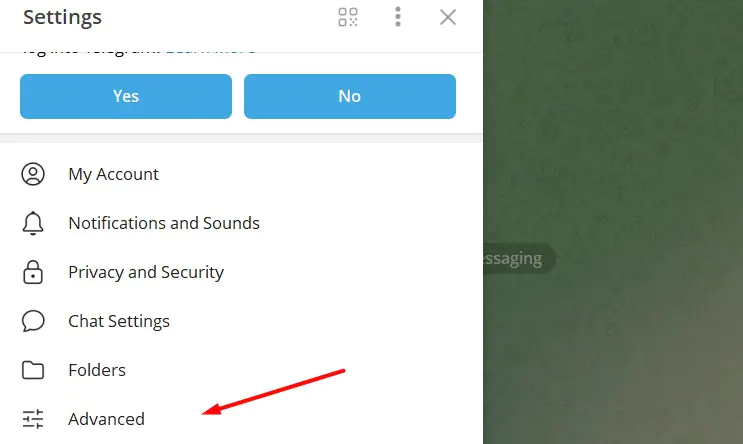 Telegram Desktop advanced settings