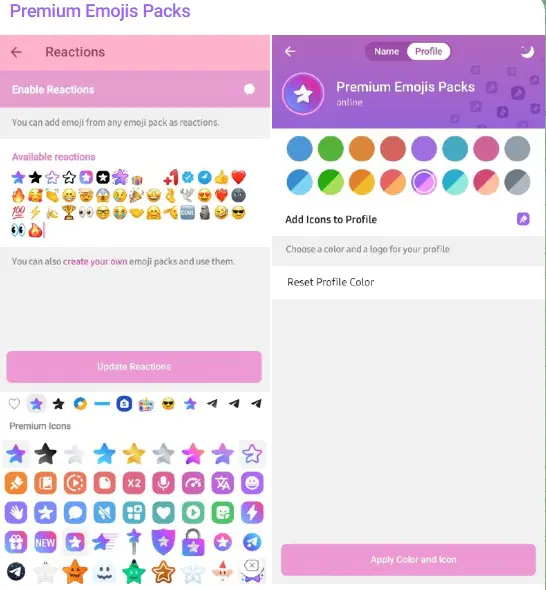 Telegram Premium emojis